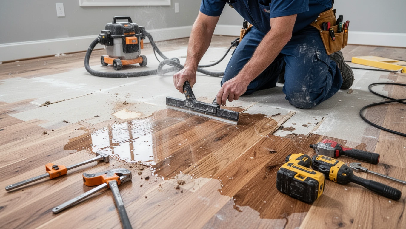 Hardwood Floor Water Damage Repair